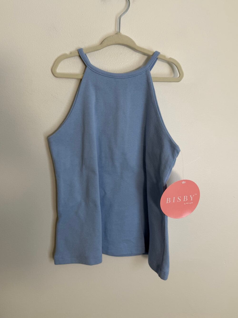 Bisby Halter Top blue tank NWT size 7